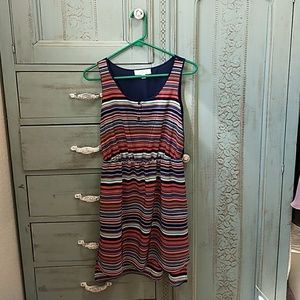 High low multi-colored dress